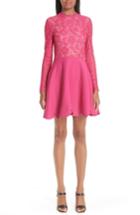Women's Valentino Lace & Crepe Dress - Pink