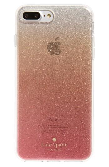 Kate Spade New York Glitter Ombre Iphone 7 & 7 Case - Pink