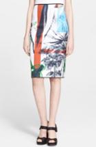 Women's Clover Canyon 'abstract Garden' Print Pencil Skirt