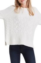 Women's Madewell Copenhagen Cable Sweater - Ivory