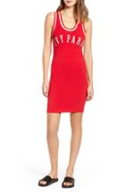 Women's Ivy Park Baseball Logo Jersey Body-con Dress - Red