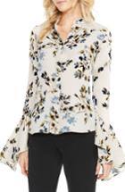Women's Vince Camuto Timeless Bouquet Crepe Blouse - Green