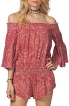 Women's Rip Curl Everglow Paisley Print Off The Shoulder Romper