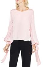 Women's Vince Camuto Tie Cuff Bubble Sleeve Blouse, Size - Pink