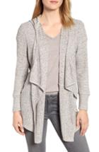 Women's Wit & Wisdom Waterfall Hoodie Cardigan - Brown