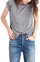 Women's Madewell Ex-boyfriend Tee, Size - Grey