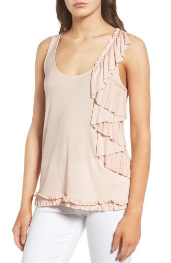 Women's Chelsea28 Ruffle Tank, Size - Pink