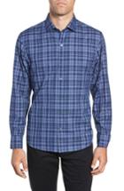 Men's Zachary Prell Ronnie Classic Fit Sport Shirt, Size - Blue