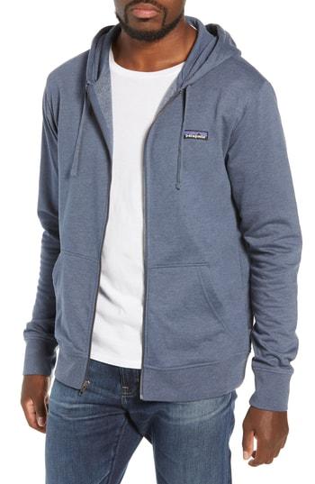 Men's Patagonia P-6 Label Full Zip Hoodie - Blue