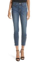 Women's L'agence Piper Button Hem Skinny Jeans