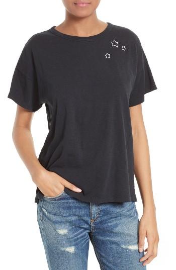 Women's Rag & Bone/jean Embroidered Star Cotton Tee