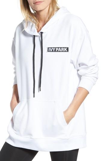 Women's Ivy Park Flag Badge Hoodie - White