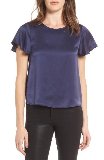Women's Amour Vert Leah Silk Top - Blue