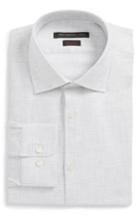 Men's John Varvatos Star Usa Regular Fit Stretch Check Dress Shirt .5l - Grey