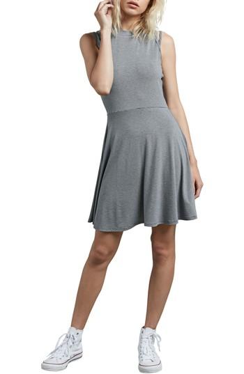 Women's Volcom Open Arms Strappy Skater Dress - White