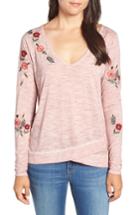 Women's Billy T Embroidered Long Sleeve Top - Pink