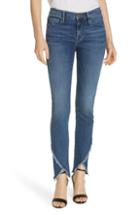 Women's Frame Le Skinny De Jeanne Asymmetrical Hem Jeans - Blue