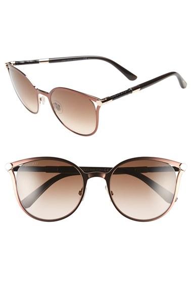 Women's Jimmy Choo 'neizas' 54mm Metal Sunglasses - Matte Dark Brown