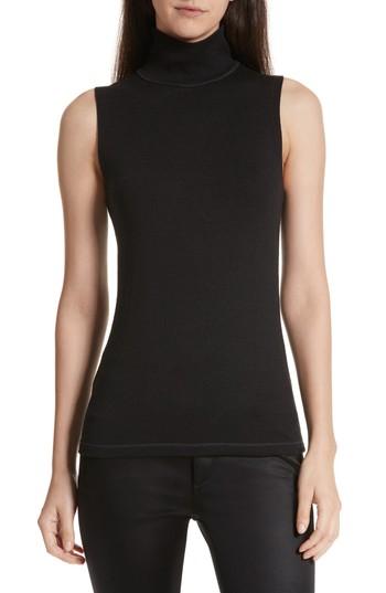 Women's Rag & Bone/jean Amelie Mock Neck Tank, Size - Black