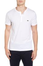 Men's Lacoste Henley T-shirt (xl) - White