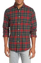 Men's Barbour Finley Regular Fit Check Twill Shirt, Size - Blue