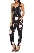 Women's 1.state Floral Ankle Jumpsuit - Pink