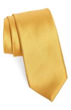 Men's Nordstrom Men's Shop Spots Silk Tie, Size - Yellow