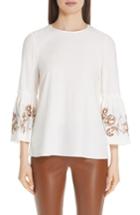 Women's Lafayette 148 New York Roslin Blouse - White