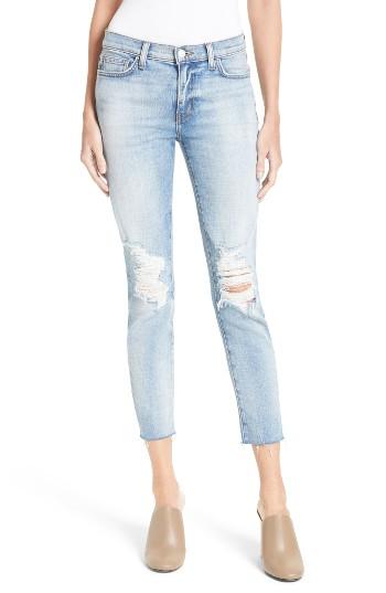 Women's L'agence El Matador Ripped Slim Jeans - Blue
