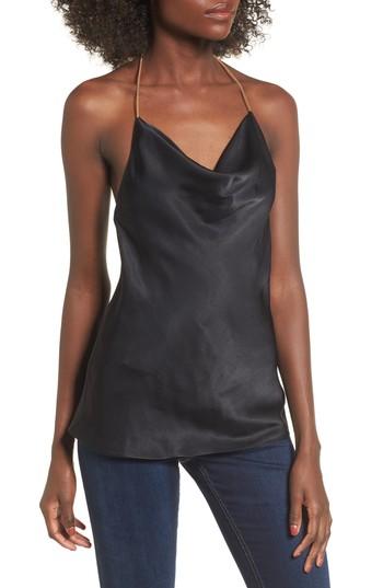 Women's Wayf Iggy Chain Cowl Neck Tank - Black
