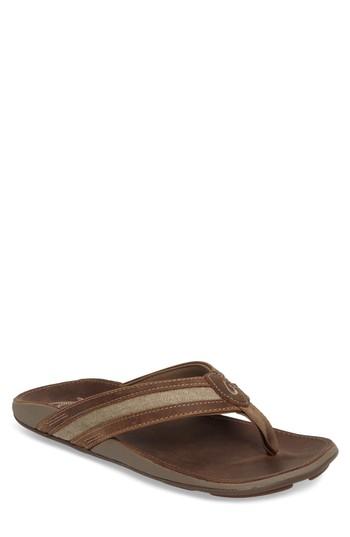 Men's Olukai Ikoi Flip Flop M - Brown
