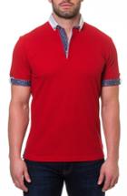 Men's Maceoo Woven Trim Polo (3xl) - Red