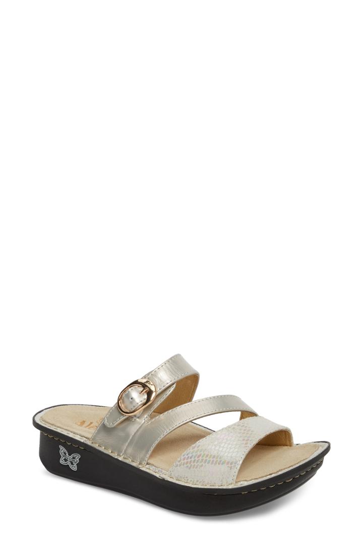 Women's Alegria 'colette' Platform Sandal -5.5us / 35eu - White