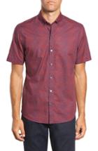 Men's Zachary Prell Lyons Print Sport Shirt, Size - Red