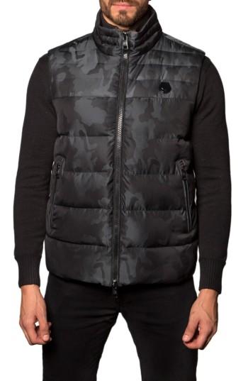 Men's Jared Lang Camo Down Puffer Vest - Black