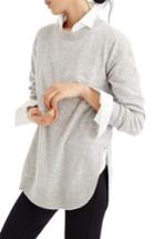 Women's J.crew Vic Cashmere Tunic - Grey