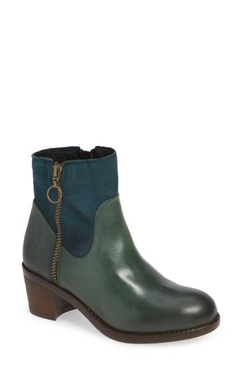 Women's Fly London Zami Bootie .5-6us / 36eu - Green
