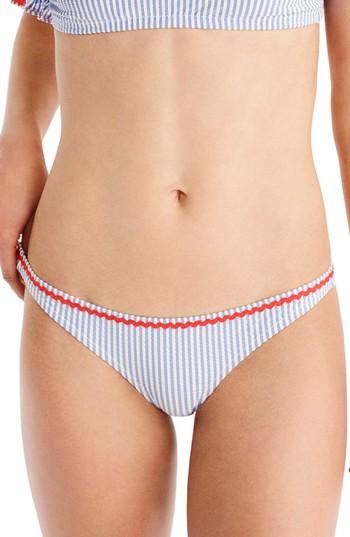 Women's J.crew Cressida Hipster Bikini Bottoms - Blue