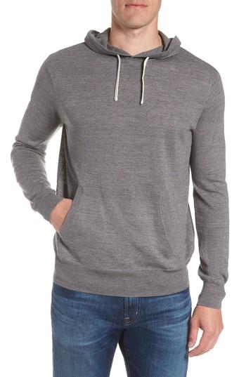 Men's J.crew Lightweight Pullover Hoodie - Grey