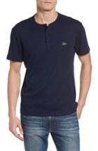 Men's Lacoste Double Face Henley T-shirt (s) - Blue