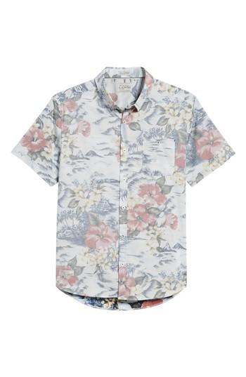 Men's 7 Diamonds Vacation Tropical Print Sport Shirt