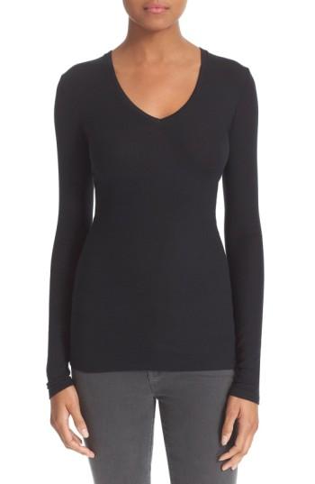 Women's Atm Anthony Thomas Melillo Ribbed Tee - Black