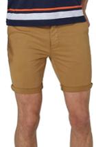 Men's Topman Stretch Skinny Chino Shorts - Yellow