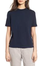 Women's Ag Yoni Mock Neck Tee - Blue