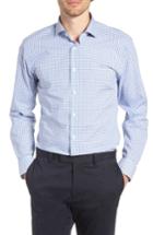 Men's 1901 Trim Fit Check Dress Shirt .5 - 34/35 - Blue