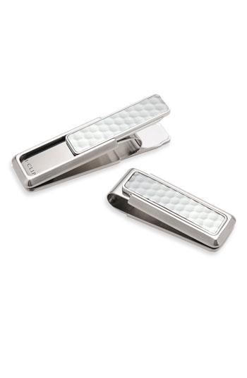 Men's M-clip 'golf Ball' Stainless Steel Money Clip - Metallic