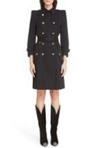 Women's Givenchy Cotton Drill Trench Coat Us / 34 Fr - Blue