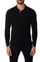 Men's Jared Lang Long Sleeve Polo - Black