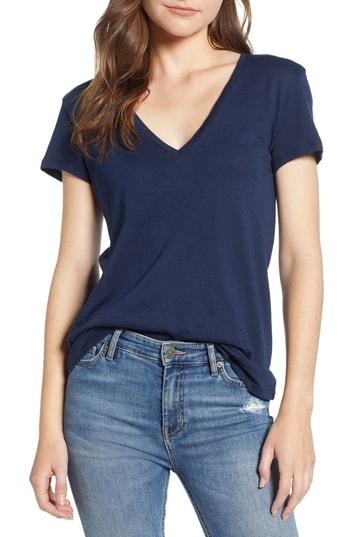 Women's Amour Vert Joline V-neck Tee - Blue