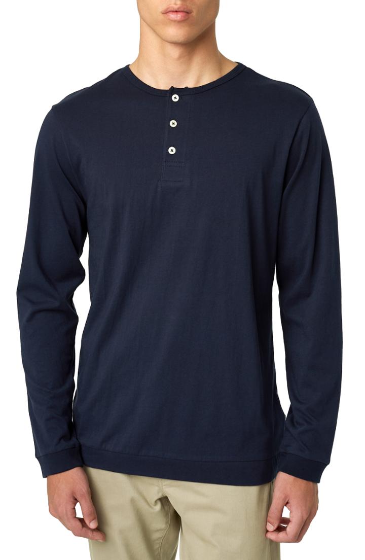 Men's 7 Diamonds Iron Sky Henley - Blue